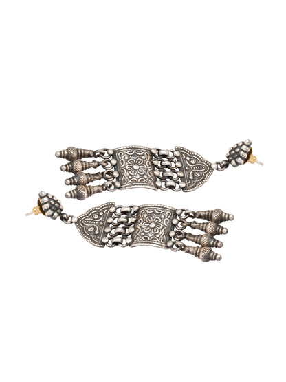 Sangeeta Boochra Tribal Silver Earrings-Earrings-Sangeeta Boochra