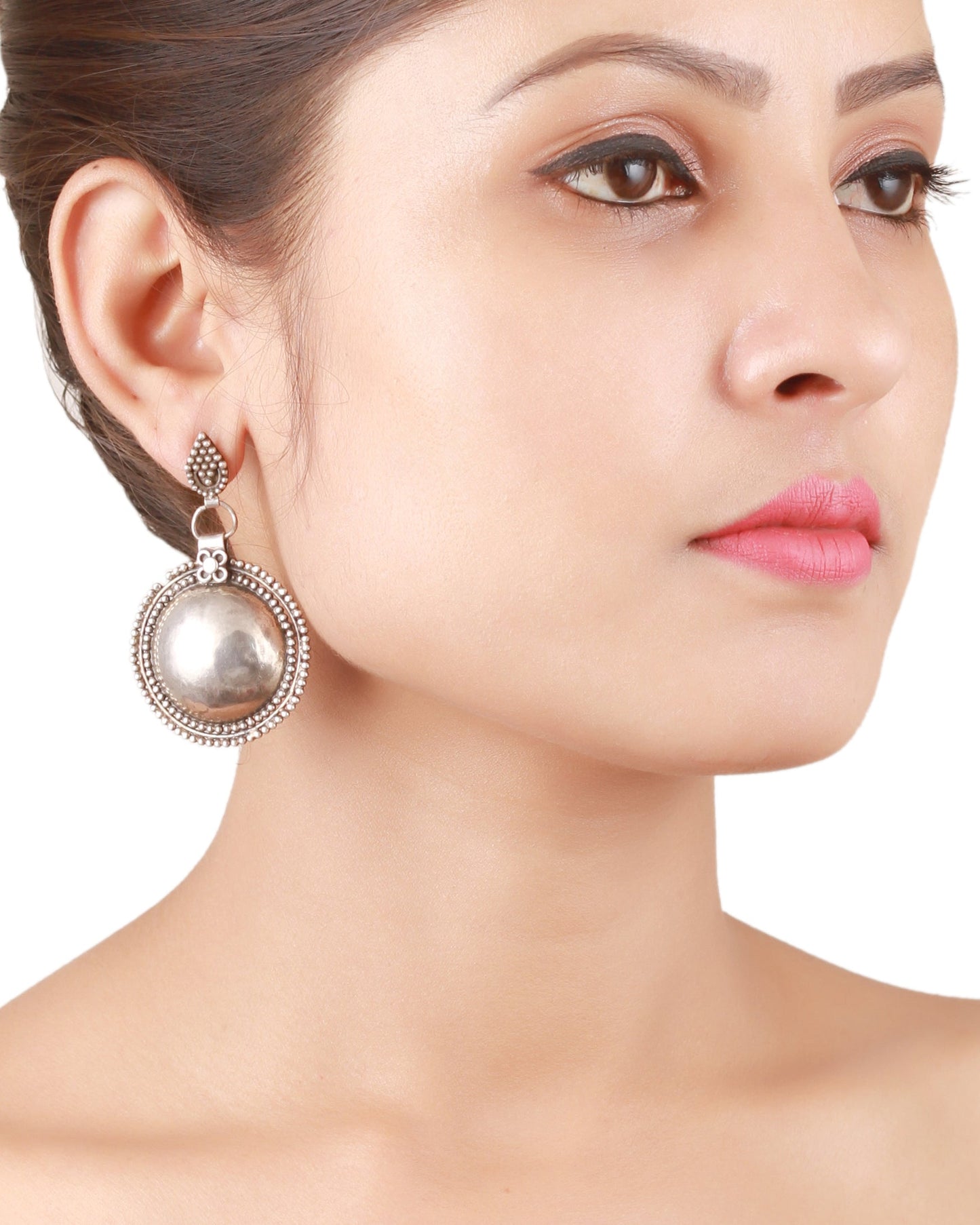 Sangeeta Boochra Tribal Silver Earrings-Earrings-Sangeeta Boochra