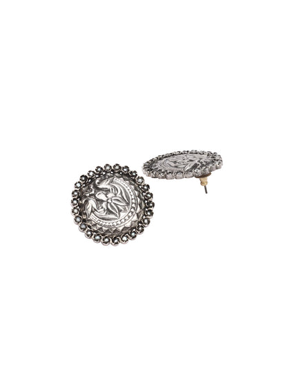 Sangeeta Boochra Tribal Silver Earrings-Earrings-Sangeeta Boochra