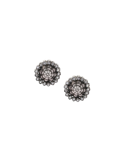 Sangeeta Boochra Tribal Silver Earrings-Earrings-Sangeeta Boochra