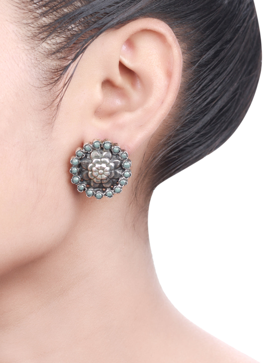 Sangeeta Boochra Tribal Silver Earrings-Earrings-Sangeeta Boochra