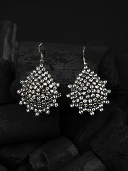 Sangeeta Boochra Tribal Silver Earrings-Earrings-Sangeeta Boochra