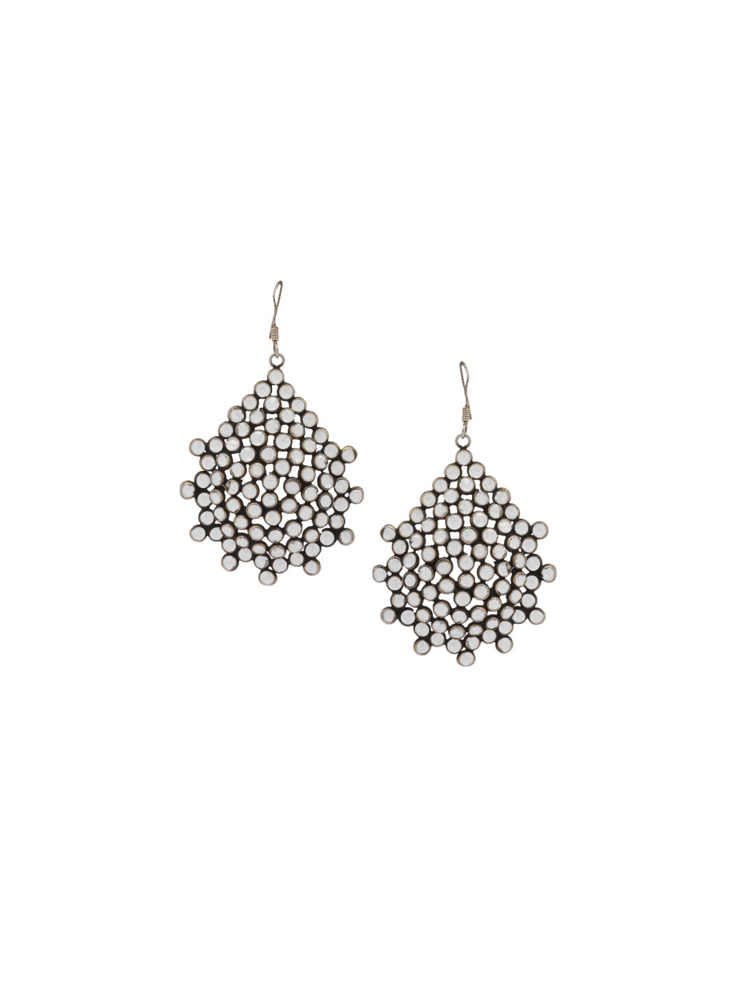 Sangeeta Boochra Tribal Silver Earrings-Earrings-Sangeeta Boochra