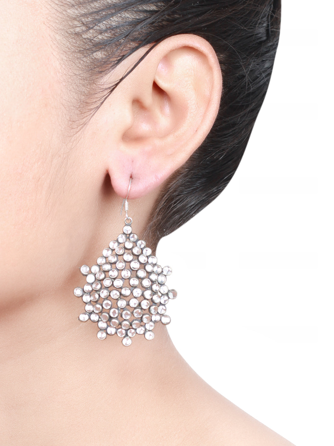 Sangeeta Boochra Tribal Silver Earrings-Earrings-Sangeeta Boochra