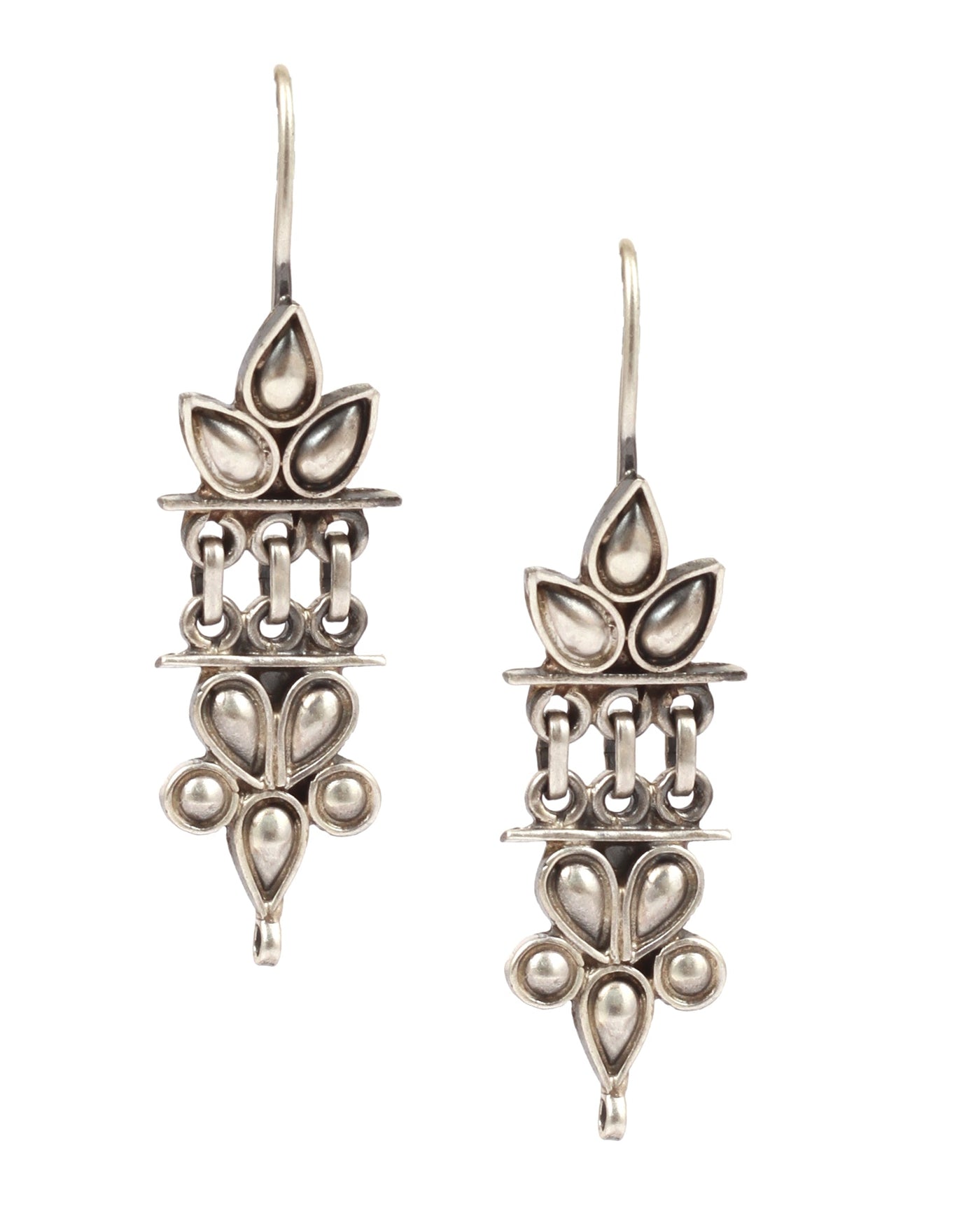 Sangeeta Boochra Tribal Silver Earrings-Earrings-Sangeeta Boochra