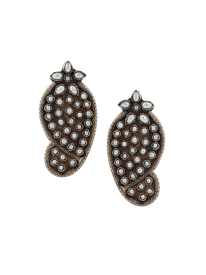 Sangeeta Boochra Tribal Silver Earrings-Earrings-Sangeeta Boochra