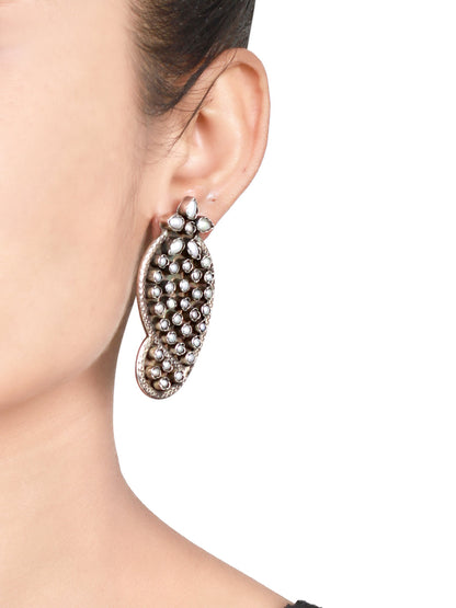 Sangeeta Boochra Tribal Silver Earrings-Earrings-Sangeeta Boochra