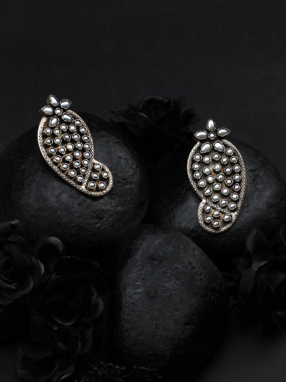 Sangeeta Boochra Tribal Silver Earrings-Earrings-Sangeeta Boochra