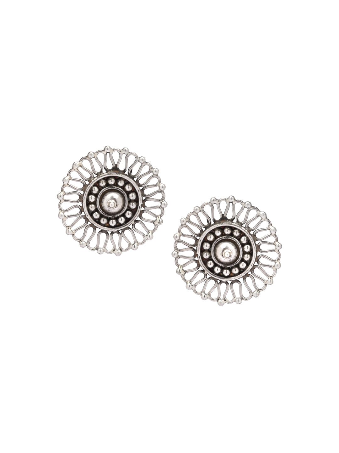 Sangeeta Boochra Tribal Silver Earrings-Earrings-Sangeeta Boochra