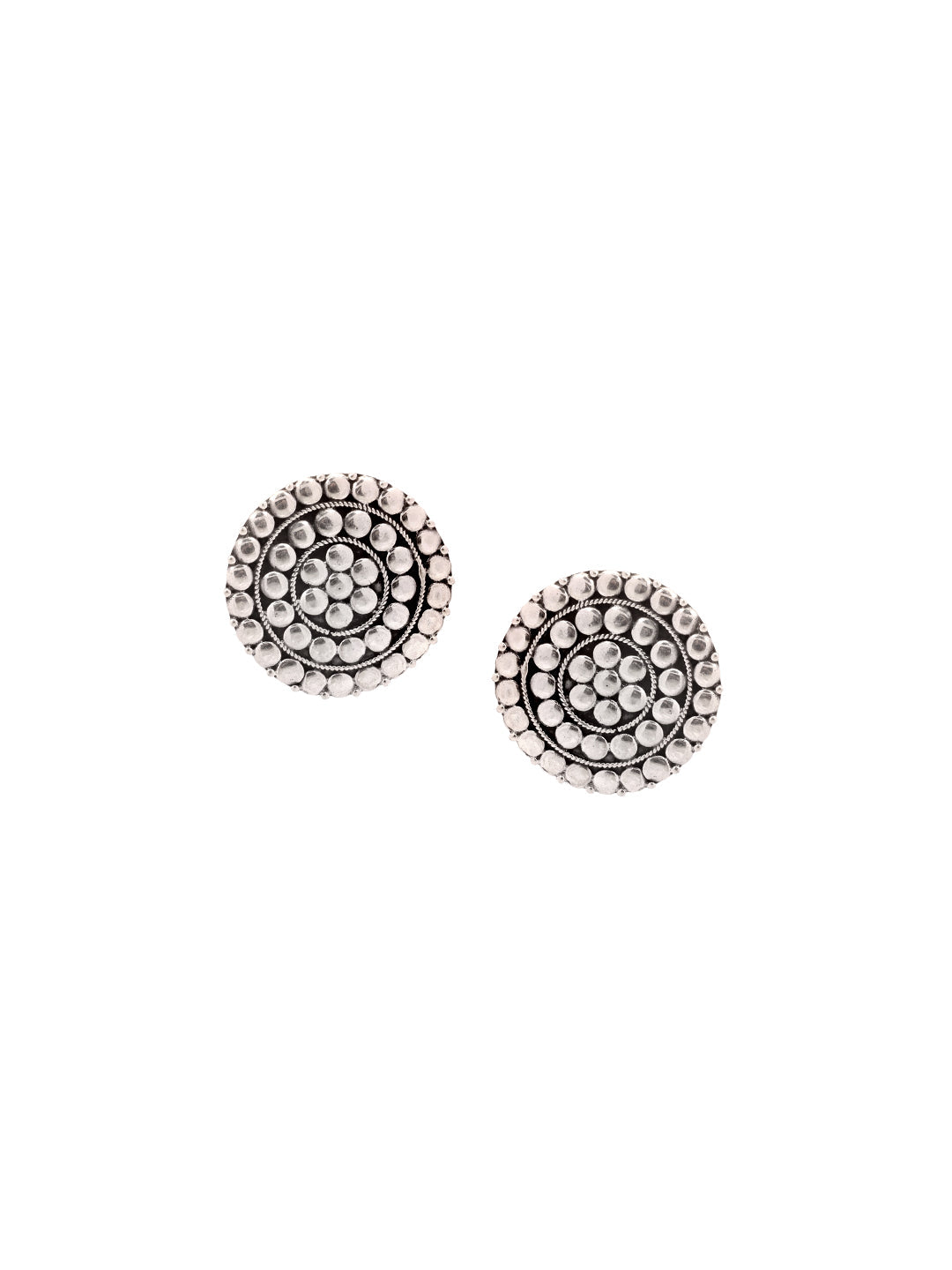 Sangeeta Boochra Tribal Silver Earrings-Earrings-Sangeeta Boochra