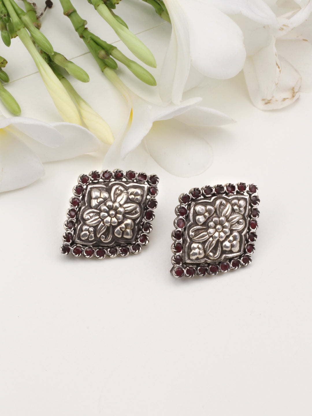 Sangeeta Boochra Silver Earrings-Earrings-Sangeeta Boochra