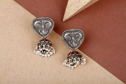 Inaya-Silver-Jhumka-Earrings