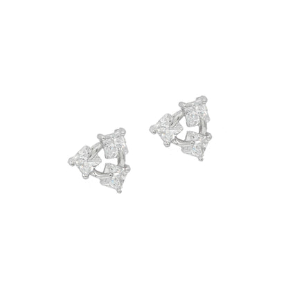 Sangeeta Boochra 925 Sterling Silver CZ Stud Earrings