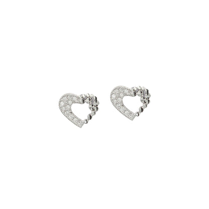 Sangeeta Boochra 925 Sterling Silver CZ Stud Earrings