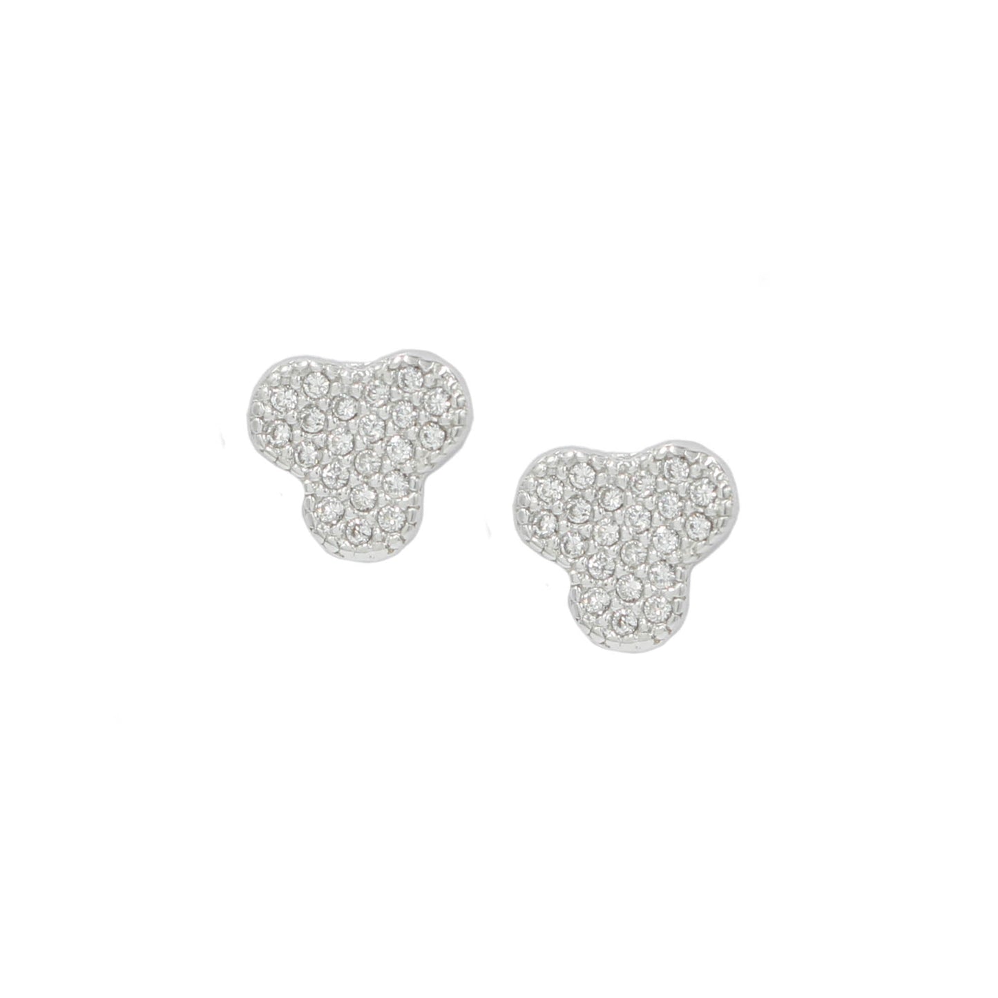 Sangeeta Boochra 925 Sterling Silver CZ Stud Earrings