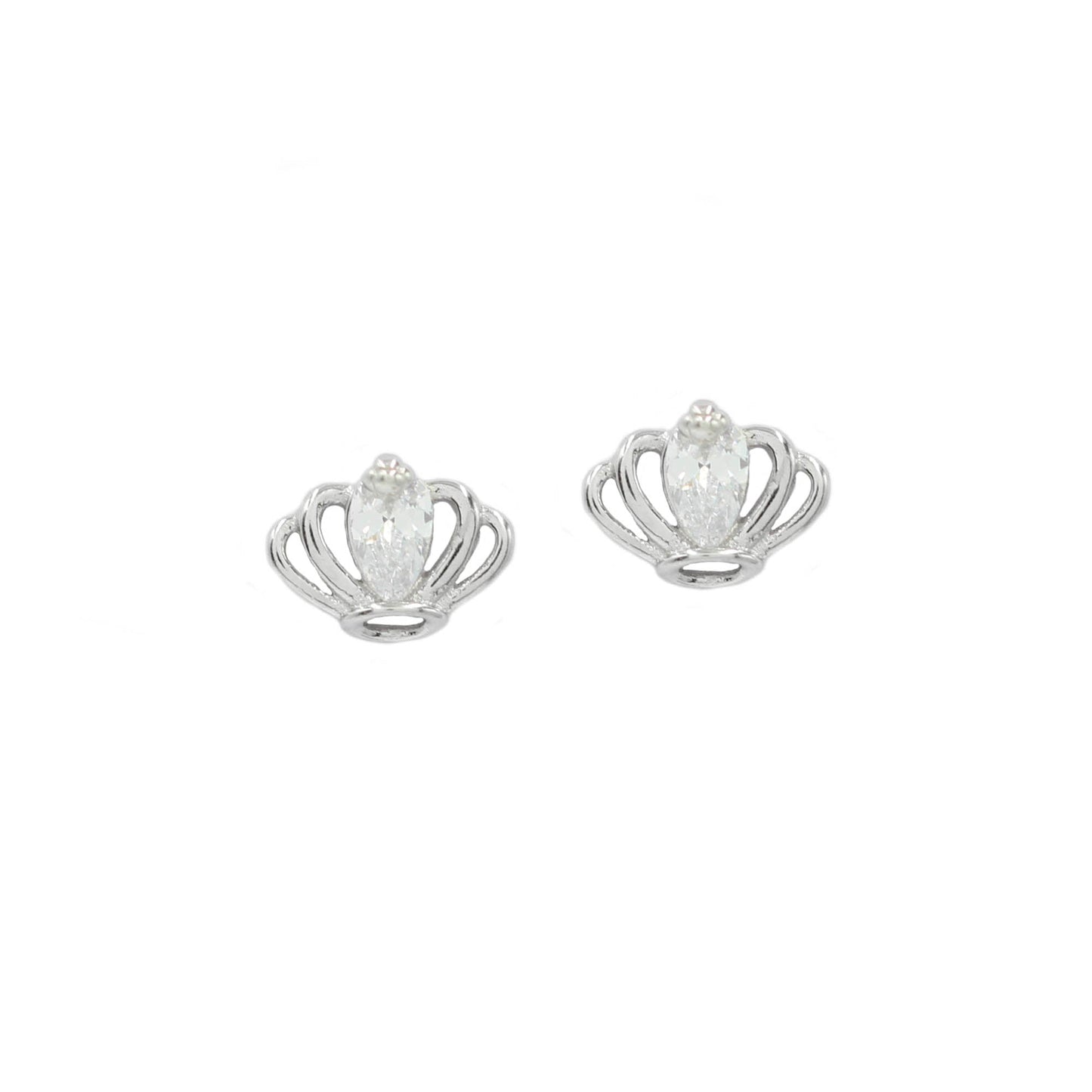 Sangeeta Boochra 925 Sterling Silver CZ Stud Earrings