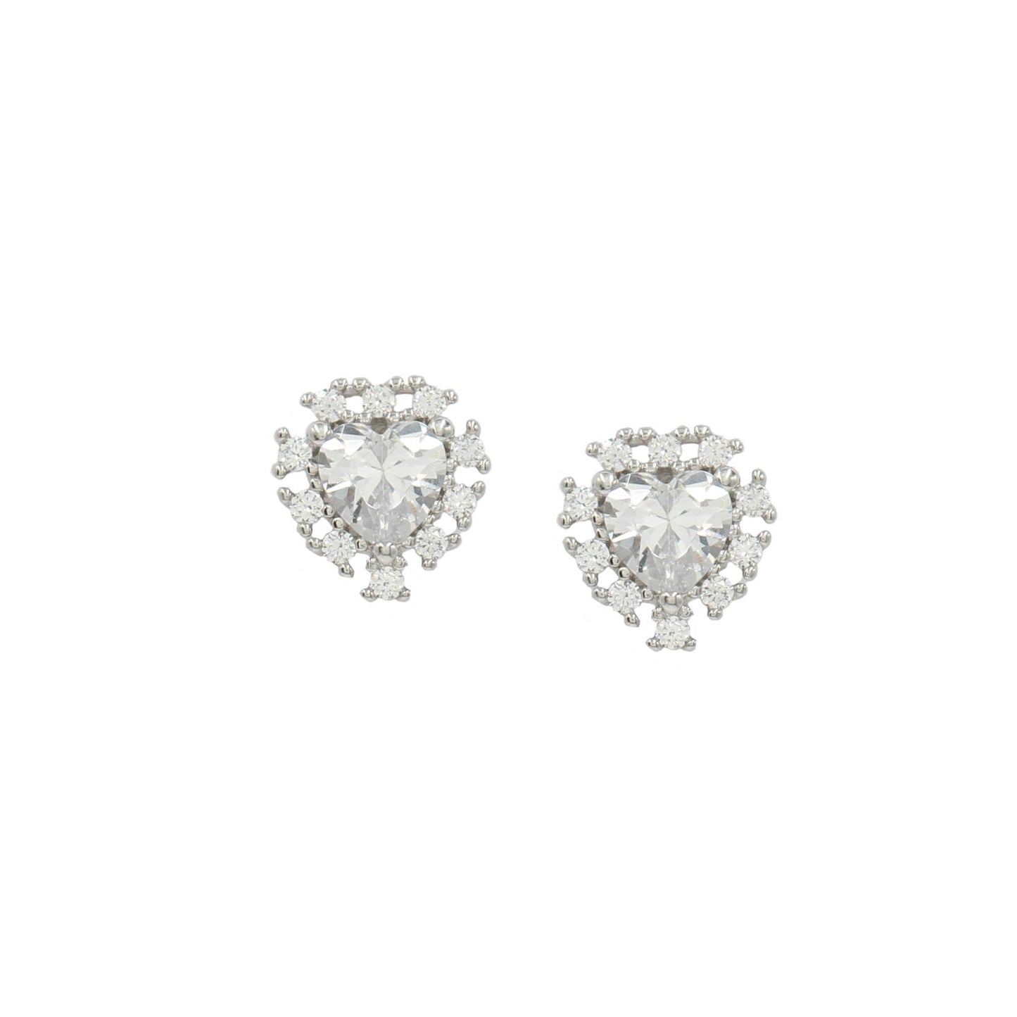 Sangeeta Boochra 925 Sterling Silver CZ Stud Earring