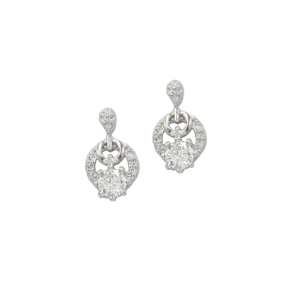 Sangeeta Boochra 925 Sterling Silver CZ Stud Earrings