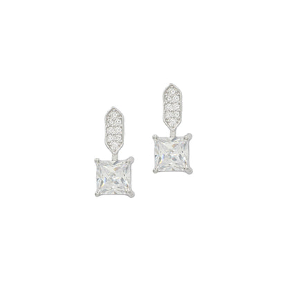 Sangeeta Boochra 925 Sterling Silver CZ Stud Earring