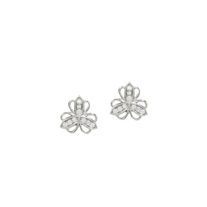 Sangeeta Boochra 925 Sterling Silver CZ Stud Earring