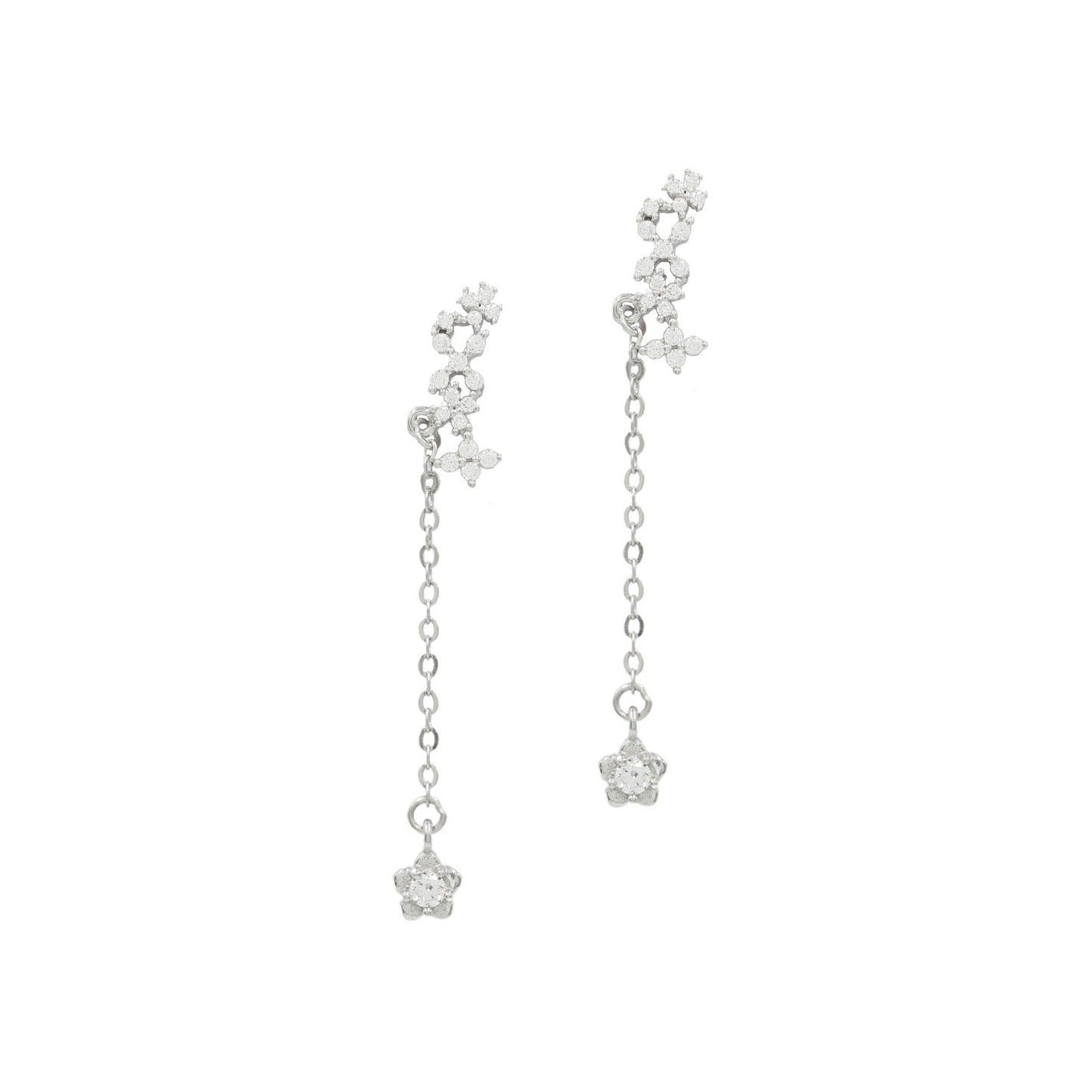 Sangeeta Boochra 925 Sterling Silver CZ Stud Earring