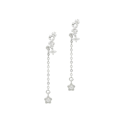 Sangeeta Boochra 925 Sterling Silver CZ Stud Earring