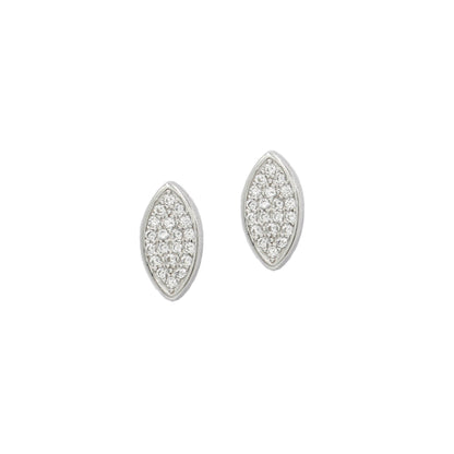 Sangeeta Boochra 925 Sterling Silver CZ Stud Earring