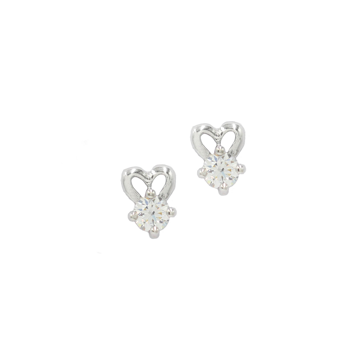 Sangeeta Boochra 925 Sterling Silver Jewelry Circular Cubic Zirconia CZ Stud Earring