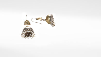 Sangeeta Boochra Silver Earrings With 24K Gold Plating