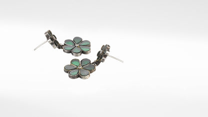 Sangeeta Boochra Silver Earrings Studded With Glass Stone