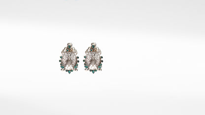 Sangeeta Boochra Tribal Silver Earrings