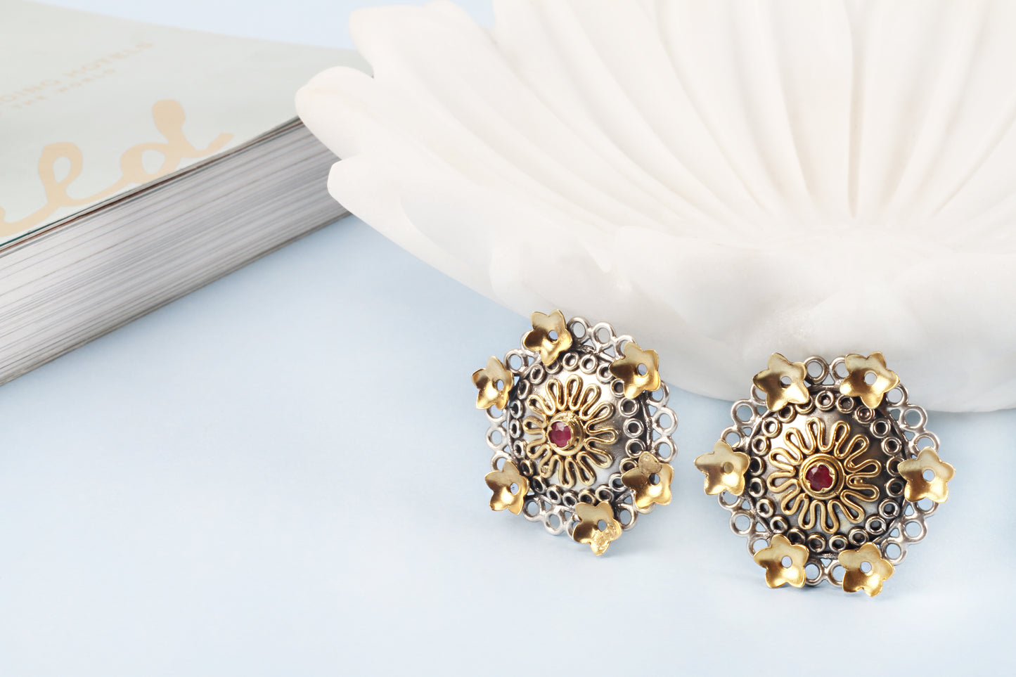 Sangeeta Boochra Silver Earrings