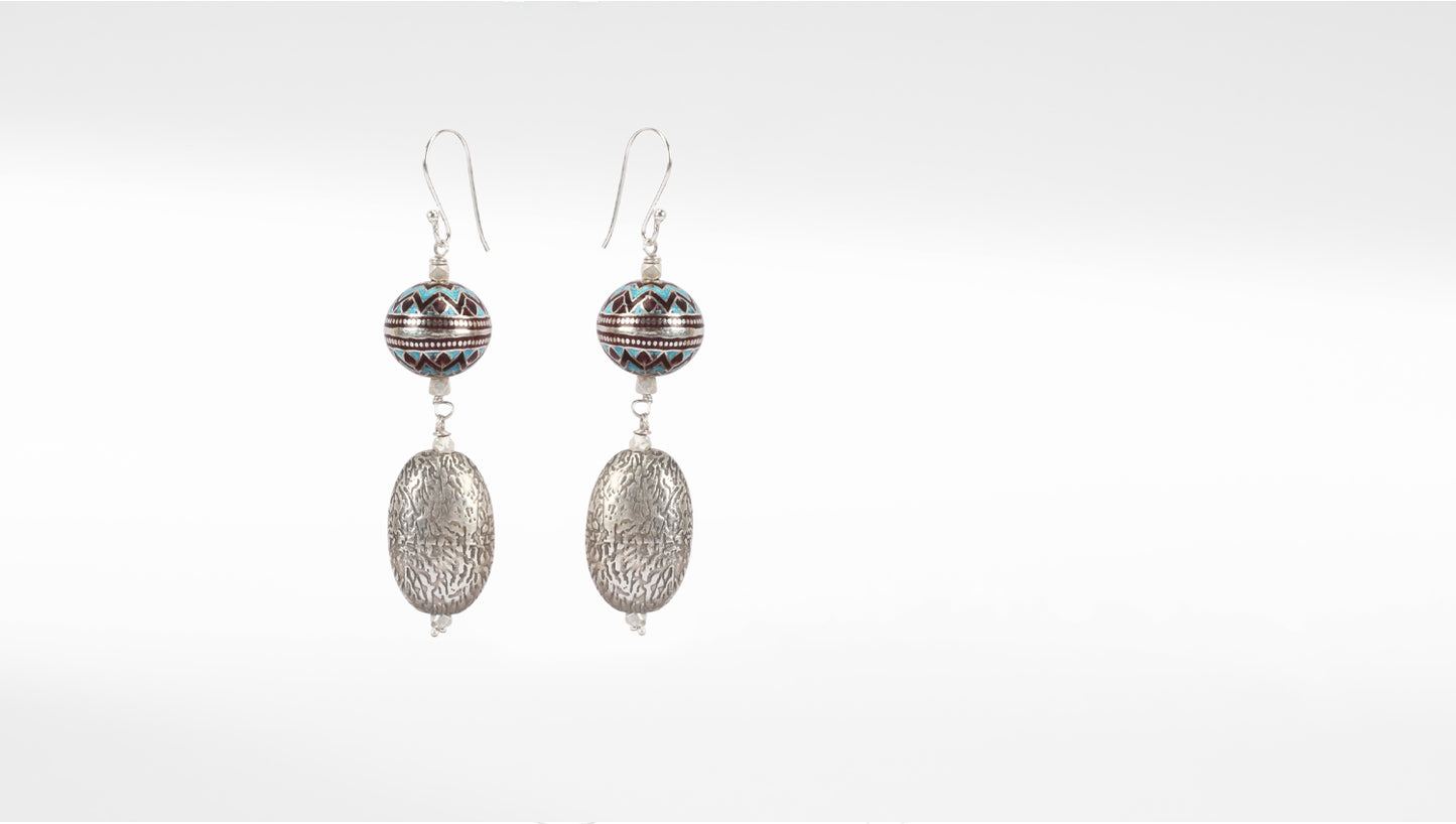 Sangeeta Boochra Tribal Silver Earrings