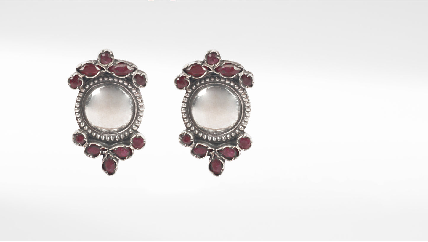 Sangeeta Boochra Tribal Silver Earrings