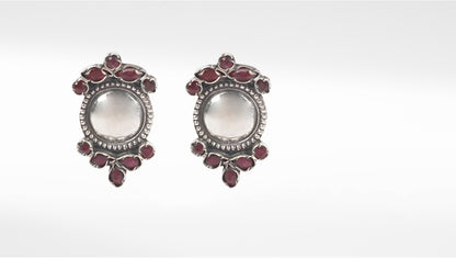 Sangeeta Boochra Tribal Silver Earrings