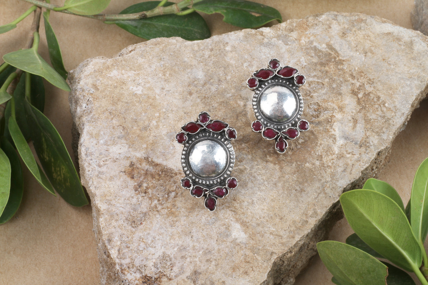 Sangeeta Boochra Tribal Silver Earrings