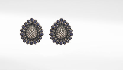 Sangeeta Boochra Tribal Silver Earrings