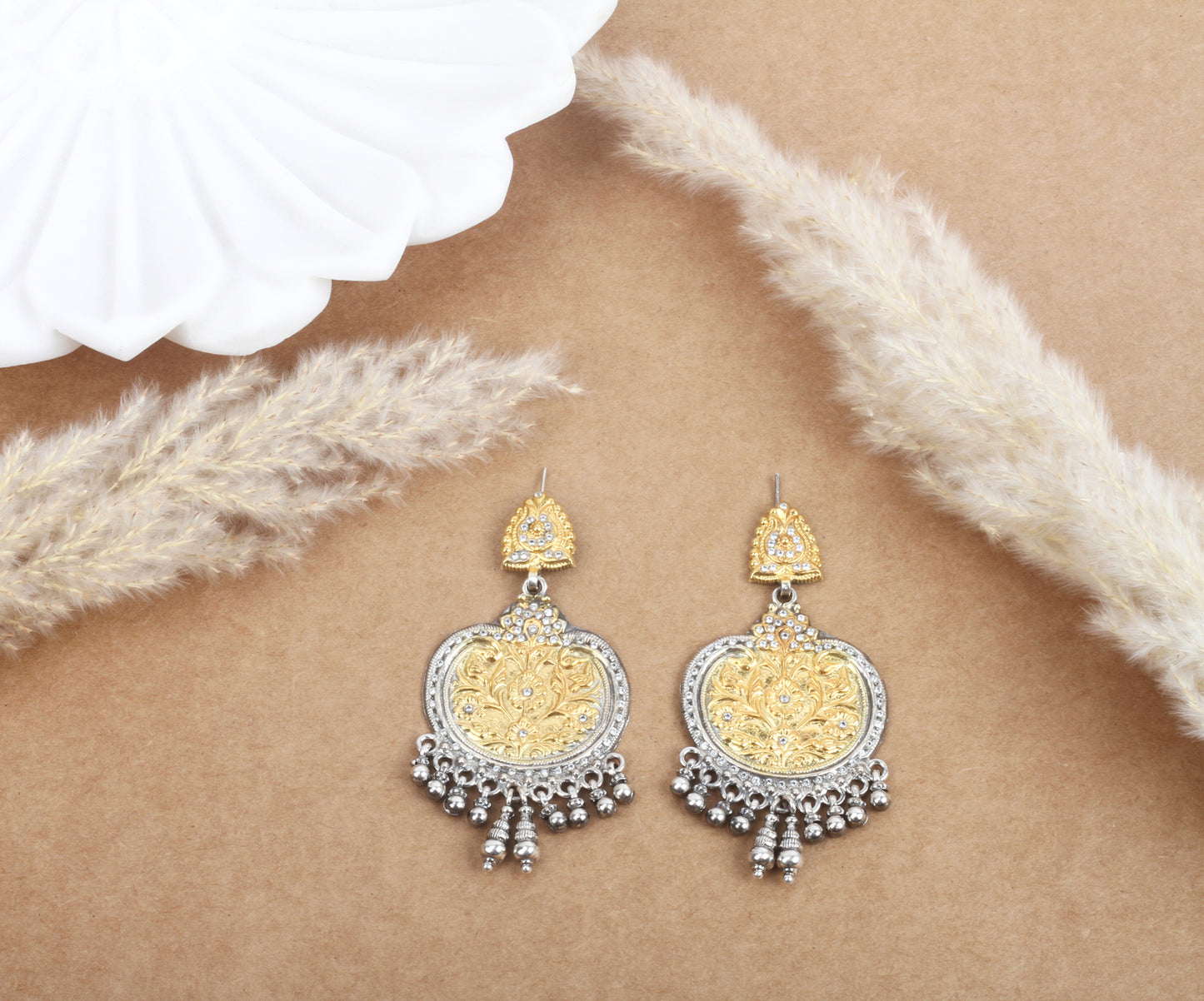 Sangeeta Boochra Silver Earrings