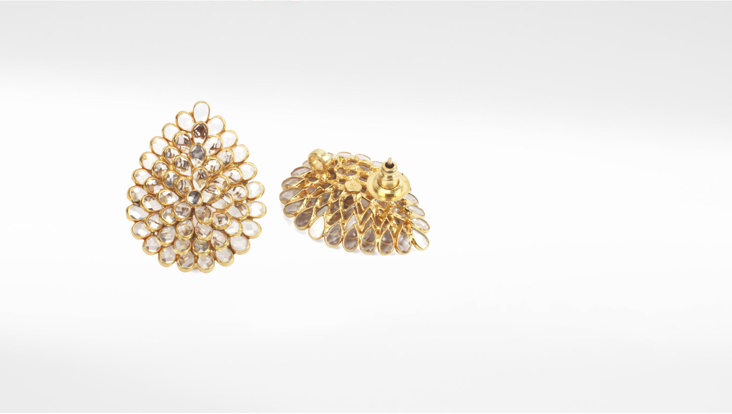 Sangeeta Boochra Gold Tone Silver Earrings