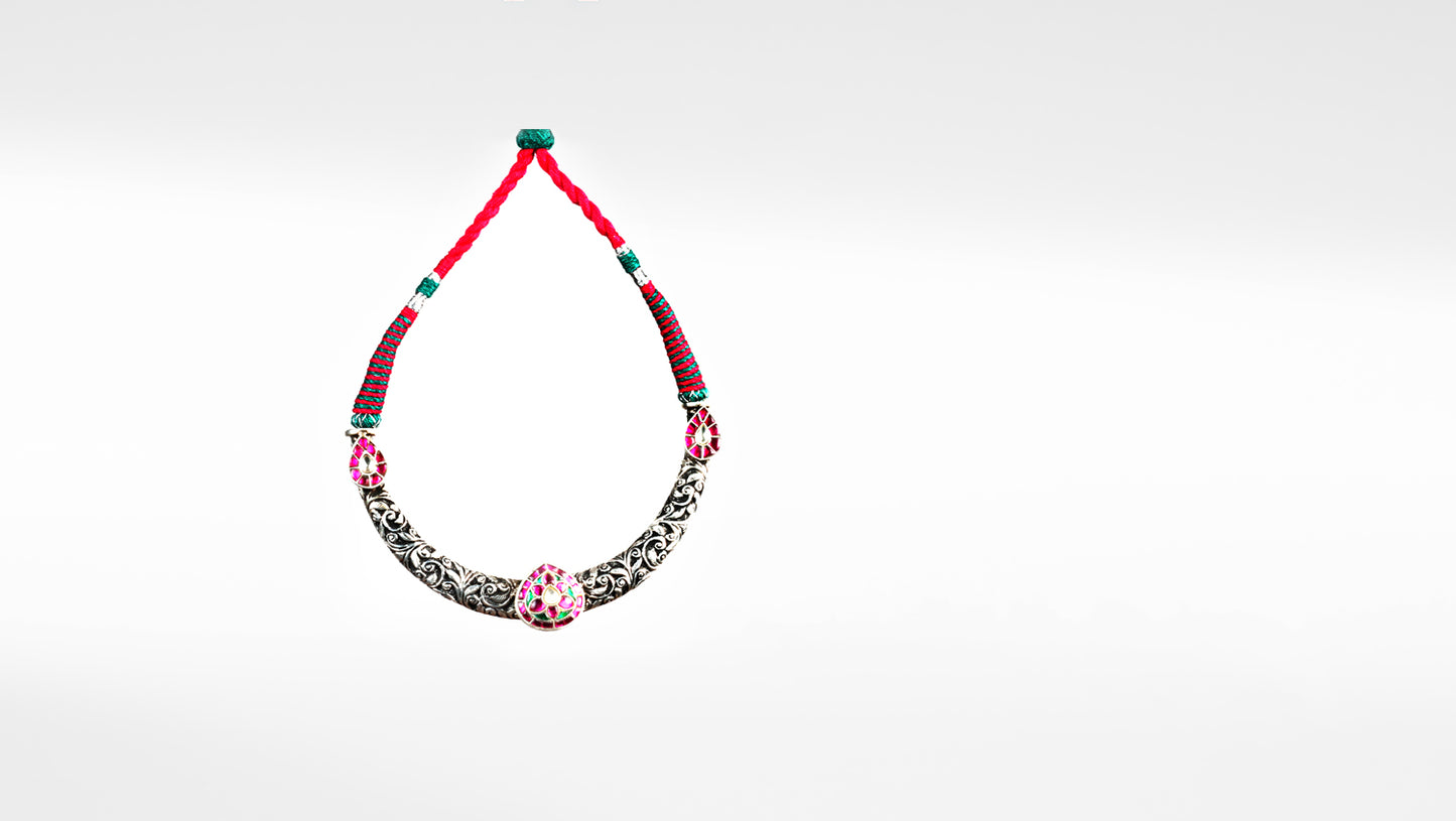 Sangeeta Boochra Silver Necklace