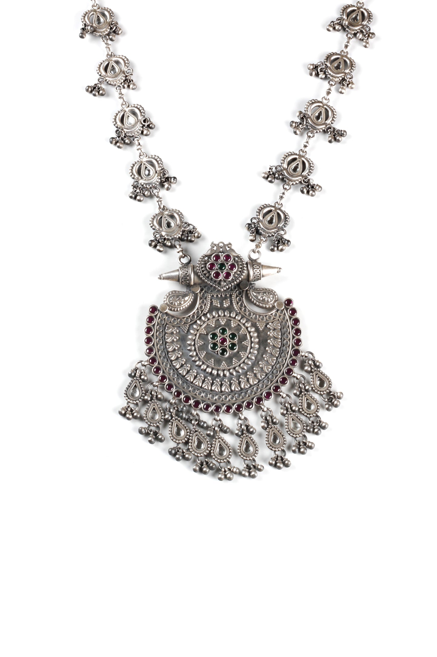 Sangeeta Boochra Silver Necklace-Necklace-Sangeeta Boochra