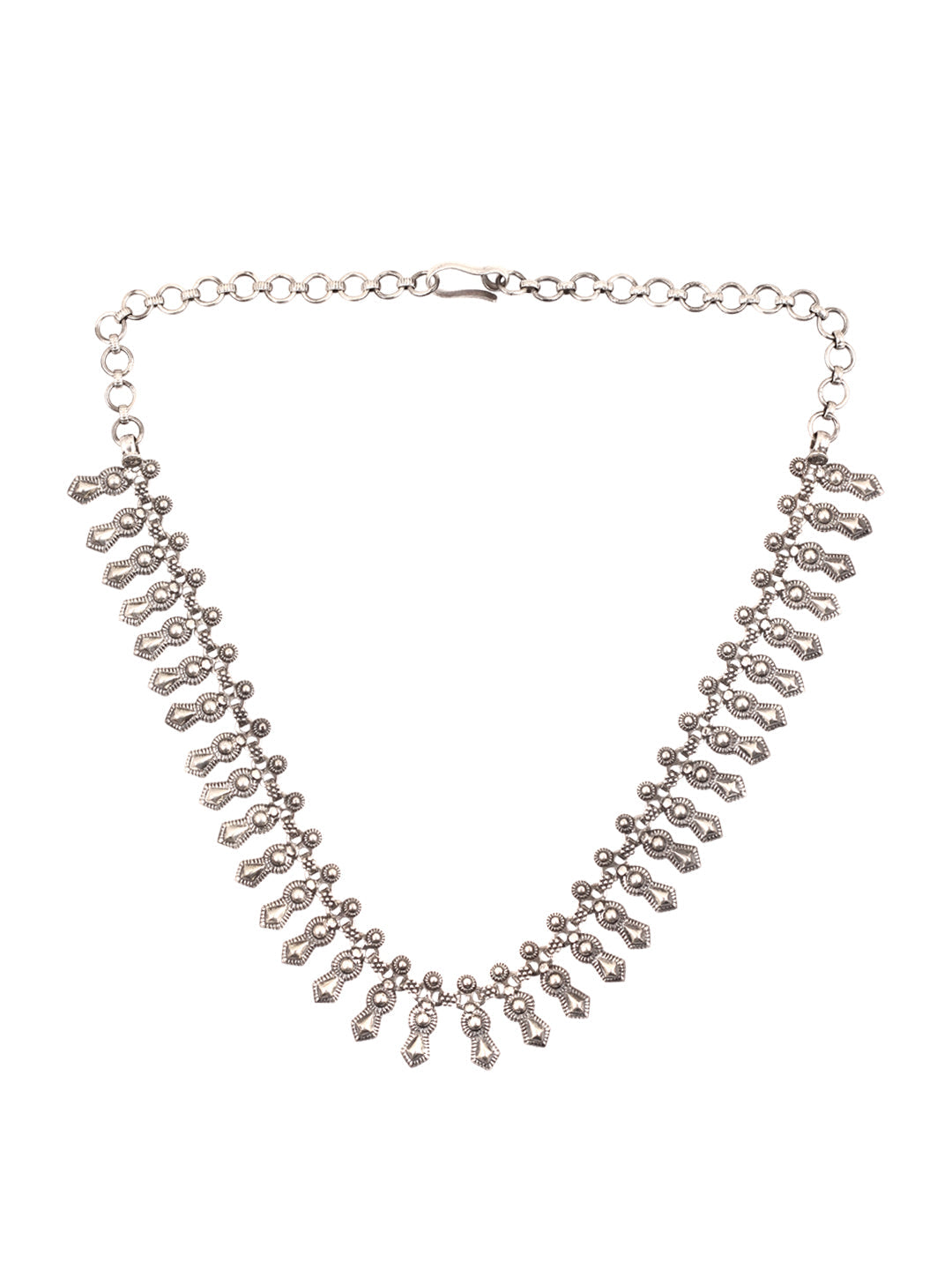 Sangeeta Boochra Tribal Silver Necklace-Necklace-Sangeeta Boochra