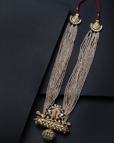 Sangeeta Boochra Gold Tone Tribal Silver Necklace-Necklace-Sangeeta Boochra