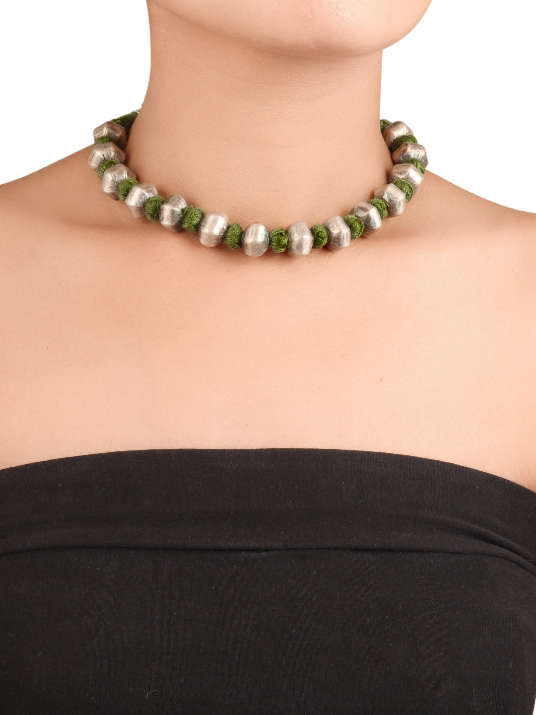 Sangeeta Boochra Silver Necklace-Necklace-Sangeeta Boochra