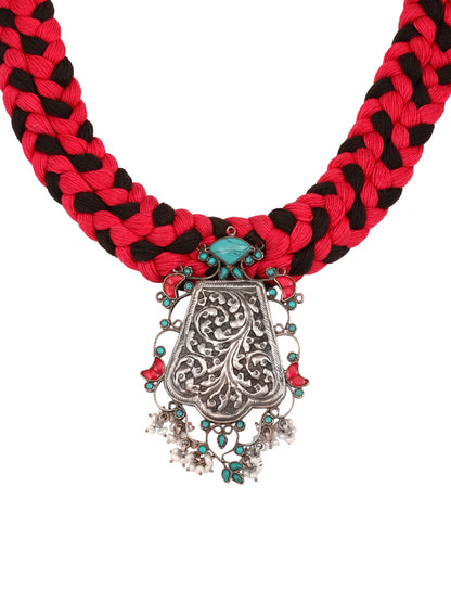 Sangeeta Boochra Silver Necklace-Necklace-Sangeeta Boochra