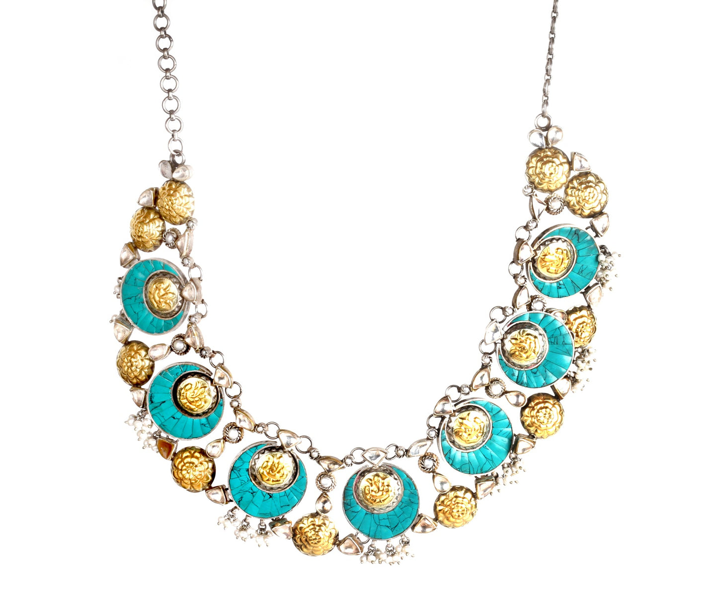 Sangeeta Boochra Silver Necklace-Necklace-Sangeeta Boochra