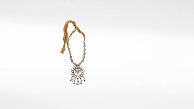 Sangeeta Boochra Tribal Silver Necklace With Glass
