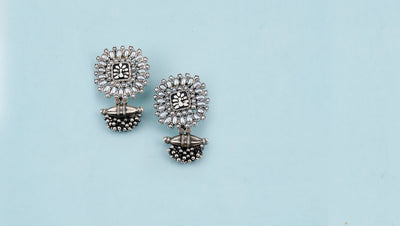 Vividh- Silver Natila Elegant Earrings