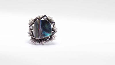 Vividh- Silver Marina Adorable Ring