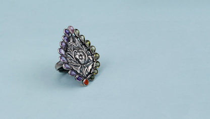 Vividh- Silver Elena Charming Ring